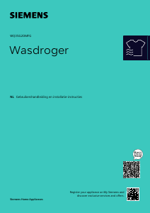 Handleiding Siemens WQ35G2DMFG Wasdroger