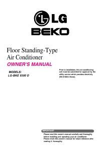 Handleiding LG-BEKO LG-BKE 9300 D Airconditioner