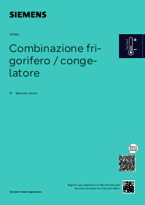 Manuale Siemens KF96DAXEA Frigorifero-congelatore