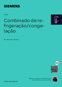 Manual Siemens KF96DPPEA Frigorífico combinado