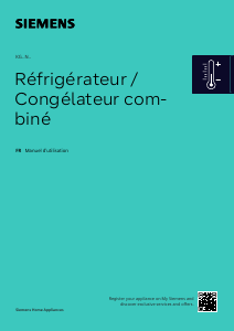 Mode d’emploi Siemens KG39N2XAF Réfrigérateur combiné