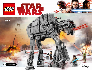 Manual de uso Lego set 75189 Star Wars First Order heavy assault walker