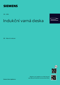 Manuál Siemens ED65KHSB1E Varná deska