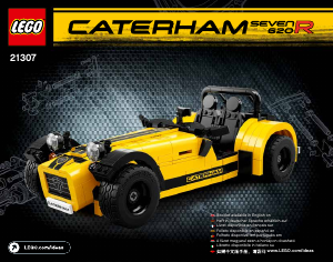 Instrukcja Lego set 21307 Ideas Caterham Seven 620R