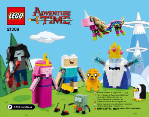 Manuale Lego set 21308 Ideas Adventure Time