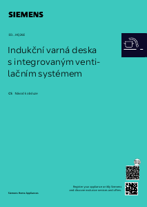 Manuál Siemens ED811HQ26E Varná deska