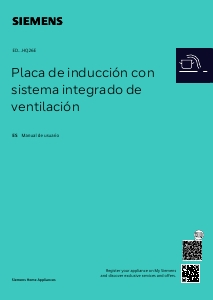 Manual de uso Siemens ED877HQ26E Placa