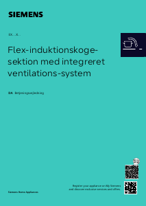 Brugsanvisning Siemens EX800NX68E Kogesektion