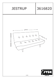 Mode d’emploi JYSK Jestrum Divan-lit