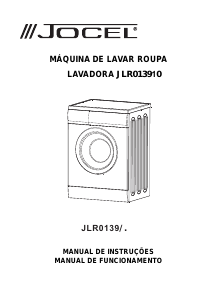 Manual Jocel JLR013910 Máquina de lavar roupa