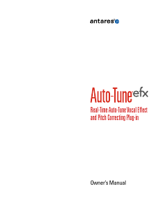 Manual Antares Auto-Tune EFX