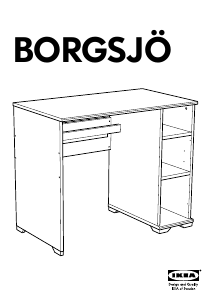 Hướng dẫn sử dụng IKEA BORGSJO Bàn làm việc