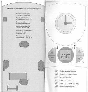 Mode d’emploi Grässlin Famoso 801 Thermostat