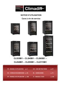 Manuale Climadiff CLD55B1 Cantinetta vino