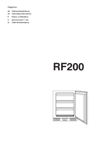 Bedienungsanleitung Gaggenau RF200 Gefrierschrank