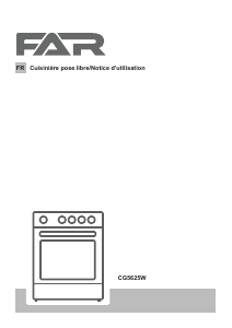 Mode d’emploi FAR CG5625W Cuisinière