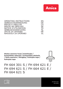 Priručnik Amica FH 694 621 S Kuhinjska napa