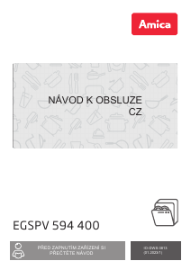 Manuál Amica EGSPV 594 400 Myčka na nádobí