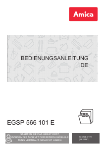 Bedienungsanleitung Amica EGSP 566 101 E Geschirrspüler