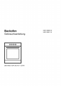 Bedienungsanleitung Elektra Bregenz HSC 6081 W Herd