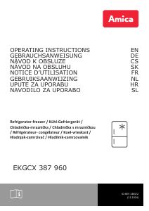 Manuál Amica EKGCX 387 960 Lednice s mrazákem