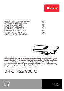 Priročnik Amica DHKI 752 800 C Grelna plošča