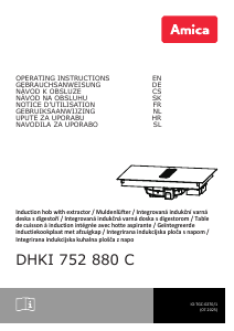 Manuál Amica DHKI 752 880 C Varná deska