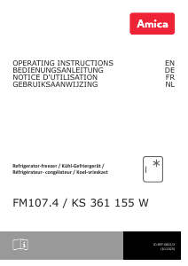Manual Amica KS 361 155 W Refrigerator