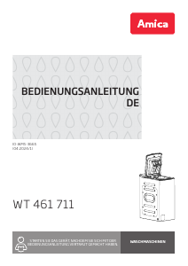 Bedienungsanleitung Amica WT 461 711 Waschmaschine