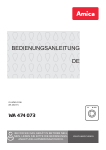 Bedienungsanleitung Amica WA 474 073 Waschmaschine