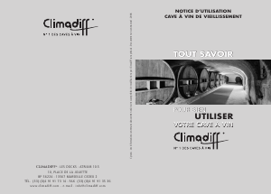 Mode d’emploi Climadiff CV181 Cave à vin