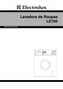 Manual Electrolux LE750 Máquina de lavar roupa