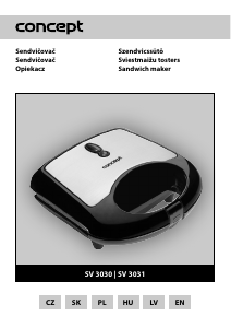 Handleiding Concept SV3030 Contactgrill