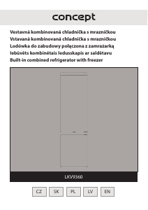 Rokasgrāmata Concept LKV9360 Ledusskapis ar saldētavu