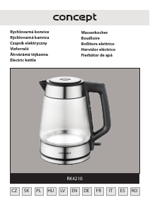 Manuál Concept RK4210 Konvice
