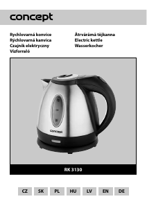 Bedienungsanleitung Concept RK3130 Wasserkocher