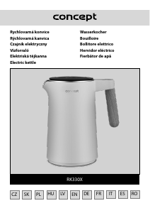 Manuál Concept RK3304 Konvice