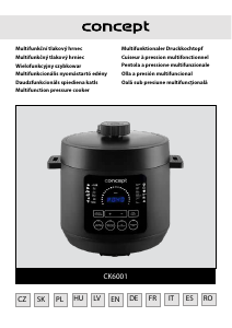 Manual de uso Concept CK6001 Olla a presión