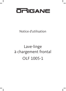 Mode d’emploi Origane OLF 1005-1 Lave-linge