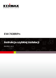 Instrukcja Edimax EW-7438RPn Wzmacniacz WiFi