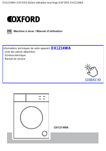 Mode d’emploi Oxford OX1214WA Lave-linge