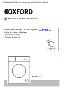 Mode d’emploi Oxford OXS912LLD Lave-linge