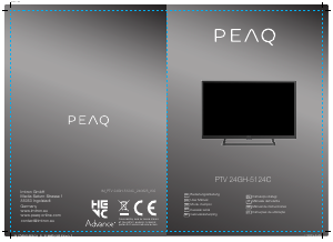 Mode d’emploi PEAQ PTV24GH-5124C Téléviseur LED