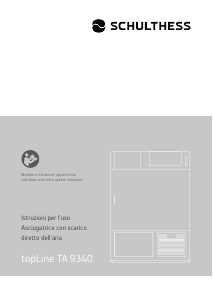 Manuale Schulthess topLine TA 9340 Asciugatrice