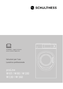 Manuale Schulthess proLine W160 Lavatrice