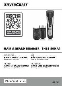 Bedienungsanleitung SilverCrest IAN 373305 Bartschneider