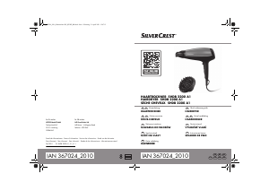 Instrukcja SilverCrest IAN 367024 Suszarka do włosów