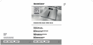 Bruksanvisning SilverCrest IAN 360193 Våg