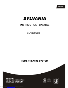 Bruksanvisning Sylvania SDVD5088 Hembiopaket