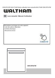 Mode d’emploi Waltham DW12PS47W Lave-vaisselle